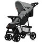 Carucior sport, Lionelo, Emma Plus, Cu tavita, 2 Suporturi pentru pahar, Geanta accesorii, Conform cu standardul european de securitate EN1888-1, Gri - 17