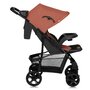 Carucior sport, Lionelo, Emma Plus, Cu tavita, 2 Suporturi pentru pahar, Geanta accesorii, Conform cu standardul european de securitate EN1888-1, Roz - 3