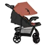 Carucior sport, Lionelo, Emma Plus, Cu tavita, 2 Suporturi pentru pahar, Geanta accesorii, Conform cu standardul european de securitate EN1888-1, Roz - 5