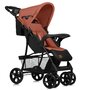Carucior sport, Lionelo, Emma Plus, Cu tavita, 2 Suporturi pentru pahar, Geanta accesorii, Conform cu standardul european de securitate EN1888-1, Roz - 8