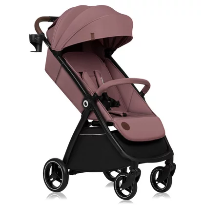 Carucior sport, Lionelo, Ingrid, Capotina impermeabila cu filtru UPF50+, Pana la 22 Kg, Spatar reglabil in 3 pozitii, Include suport pahar si plasa de tantari, Sistem pentru pliere automata, 6 luni+, Roz