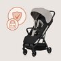 Carucior sport, Lionelo, Julie Air, Greutate redusa - 7.5 kg, Sustine 22 kg, 6 luni+, Capotina impermeabila, Protectie SPF 50+, Include suport sticla, Pliere compacta pentru calatorii, Conform cu EN1888-1 si EN1888-2, Bej - 15