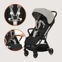 Carucior sport, Lionelo, Julie Air, Greutate redusa - 7.5 kg, Sustine 22 kg, 6 luni+, Capotina impermeabila, Protectie SPF 50+, Include suport sticla, Pliere compacta pentru calatorii, Conform cu EN1888-1 si EN1888-2, Bej - 17