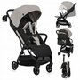 Carucior sport, Lionelo, Julie Air, Greutate redusa - 7.5 kg, Sustine 22 kg, 6 luni+, Capotina impermeabila, Protectie SPF 50+, Include suport sticla, Pliere compacta pentru calatorii, Conform cu EN1888-1 si EN1888-2, Bej - 5