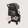 Carucior sport, Lionelo, Julie Air, Greutate redusa - 7.5 kg, Sustine 22 kg, 6 luni+, Capotina impermeabila, Protectie SPF 50+, Include suport sticla, Pliere compacta pentru calatorii, Conform cu EN1888-1 si EN1888-2, Gri - 10