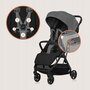 Carucior sport, Lionelo, Julie Air, Greutate redusa - 7.5 kg, Sustine 22 kg, 6 luni+, Capotina impermeabila, Protectie SPF 50+, Include suport sticla, Pliere compacta pentru calatorii, Conform cu EN1888-1 si EN1888-2, Gri - 12
