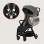 Carucior sport, Lionelo, Julie Air, Greutate redusa - 7.5 kg, Sustine 22 kg, 6 luni+, Capotina impermeabila, Protectie SPF 50+, Include suport sticla, Pliere compacta pentru calatorii, Conform cu EN1888-1 si EN1888-2, Gri - 12