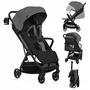 Carucior sport, Lionelo, Julie Air, Greutate redusa - 7.5 kg, Sustine 22 kg, 6 luni+, Capotina impermeabila, Protectie SPF 50+, Include suport sticla, Pliere compacta pentru calatorii, Conform cu EN1888-1 si EN1888-2, Gri - 4