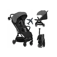 Black Friday - Reduceri Carucior sport, Lionelo, Julie Air, Greutate redusa - 7.5 kg, Sustine 22 kg, 6 luni+, Capotina impermeabila, Protectie SPF 50+, Include suport sticla, Pliere compacta pentru calatorii, Conform cu EN1888-1 si EN1888-2, Gri Promotie