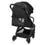 Carucior sport, Lionelo, Julie Air, Greutate redusa - 7.5 kg, Sustine 22 kg, 6 luni+, Capotina impermeabila, Protectie SPF 50+, Include suport sticla, Pliere compacta pentru calatorii, Conform cu EN1888-1 si EN1888-2, Negu Onyx - 8