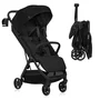 Carucior sport, Lionelo, Julie Air, Greutate redusa - 7.5 kg, Sustine 22 kg, 6 luni+, Capotina impermeabila, Protectie SPF 50+, Include suport sticla, Pliere compacta pentru calatorii, Conform cu EN1888-1 si EN1888-2, Negu Onyx - 5
