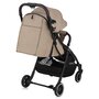Carucior sport, Lionelo, Julie One, De la nastere, Greutate redusa, Cu accesorii, Cadru din aluminiu, 0-22 kg, Pliere compacta pentru avion, Conform cu standardele europene de securitate EN1888-1 si EN1888-2, Bej - 9