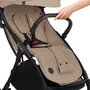 Carucior sport, Lionelo, Julie One, De la nastere, Greutate redusa, Cu accesorii, Cadru din aluminiu, 0-22 kg, Pliere compacta pentru avion, Conform cu standardele europene de securitate EN1888-1 si EN1888-2, Bej - 14