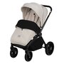 Carucior sport, Lionelo, Mika Plus, Cadru din aluminiu, Copertina XXL, Spatar reglabil in 3 pozitii, Cu accesorii, Pana la 22 kg, 6-48 luni; EN1888-1, EN1888-2 EN1466, Bej - 13
