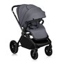 Carucior sport, Lionelo, Mika Plus, Cadru din aluminiu, Copertina XXL, Spatar reglabil in 3 pozitii, Cu accesorii, Pana la 22 kg, 6-48 luni; EN1888-1, EN1888-2 EN1466, Gri - 3