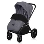 Carucior sport, Lionelo, Mika Plus, Cadru din aluminiu, Copertina XXL, Spatar reglabil in 3 pozitii, Cu accesorii, Pana la 22 kg, 6-48 luni; EN1888-1, EN1888-2 EN1466, Gri - 5