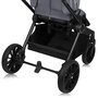 Carucior sport, Lionelo, Mika Plus, Cadru din aluminiu, Copertina XXL, Spatar reglabil in 3 pozitii, Cu accesorii, Pana la 22 kg, 6-48 luni; EN1888-1, EN1888-2 EN1466, Gri - 19