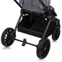 Carucior sport, Lionelo, Mika Plus, Cadru din aluminiu, Copertina XXL, Spatar reglabil in 3 pozitii, Cu accesorii, Pana la 22 kg, 6-48 luni; EN1888-1, EN1888-2 EN1466, Gri - 19