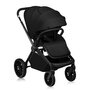 Carucior sport, Lionelo, Mika Plus, Cadru din aluminiu, Copertina XXL, Spatar reglabil in 3 pozitii, Cu accesorii, Pana la 22 kg, 6-48 luni; EN1888-1, EN1888-2 EN1466, Negru - 2