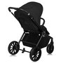 Carucior sport, Lionelo, Mika Plus, Cadru din aluminiu, Copertina XXL, Spatar reglabil in 3 pozitii, Cu accesorii, Pana la 22 kg, 6-48 luni; EN1888-1, EN1888-2 EN1466, Negru - 7