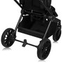 Carucior sport, Lionelo, Mika Plus, Cadru din aluminiu, Copertina XXL, Spatar reglabil in 3 pozitii, Cu accesorii, Pana la 22 kg, 6-48 luni; EN1888-1, EN1888-2 EN1466, Negru - 19