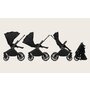 Carucior sport, Lionelo, Mika Plus, Cadru din aluminiu, Copertina XXL, Spatar reglabil in 3 pozitii, Cu accesorii, Pana la 22 kg, 6-48 luni; EN1888-1, EN1888-2 EN1466, Negru - 8