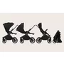 Carucior sport, Lionelo, Mika Plus, Cadru din aluminiu, Copertina XXL, Spatar reglabil in 3 pozitii, Cu accesorii, Pana la 22 kg, 6-48 luni; EN1888-1, EN1888-2 EN1466, Negru - 9