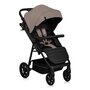 Carucior sport, Lionelo, Mira, Maner reglabil in 5 pozitii, Spatar si suport de picioare reglabile, Plasa de tantari si suport biberon incluse, Pana la 22 kg, 6 luni+, Conform cu EN1888-1, EN1888-2, Testare SGS, Bej - 4