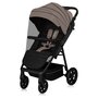 Carucior sport, Lionelo, Mira, Maner reglabil in 5 pozitii, Spatar si suport de picioare reglabile, Plasa de tantari si suport biberon incluse, Pana la 22 kg, 6 luni+, Conform cu EN1888-1, EN1888-2, Testare SGS, Bej - 5