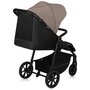 Carucior sport, Lionelo, Mira, Maner reglabil in 5 pozitii, Spatar si suport de picioare reglabile, Plasa de tantari si suport biberon incluse, Pana la 22 kg, 6 luni+, Conform cu EN1888-1, EN1888-2, Testare SGS, Bej - 7
