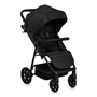 Carucior sport, Lionelo, Mira, Maner reglabil in 5 pozitii, Spatar si suport de picioare reglabile, Plasa de tantari si suport biberon incluse, Pana la 22 kg, 6 luni+, Conform cu EN1888-1, EN1888-2, Testare SGS, Negru