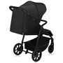 Carucior sport, Lionelo, Mira, Maner reglabil in 5 pozitii, Spatar si suport de picioare reglabile, Plasa de tantari si suport biberon incluse, Pana la 22 kg, 6 luni+, Conform cu EN1888-1, EN1888-2, Testare SGS, Negru - 8