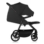 Carucior sport, Lionelo, Mira, Maner reglabil in 5 pozitii, Spatar si suport de picioare reglabile, Plasa de tantari si suport biberon incluse, Pana la 22 kg, 6 luni+, Conform cu EN1888-1, EN1888-2, Testare SGS, Negru - 9