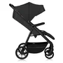 Carucior sport, Lionelo, Mira, Maner reglabil in 5 pozitii, Spatar si suport de picioare reglabile, Plasa de tantari si suport biberon incluse, Pana la 22 kg, 6 luni+, Conform cu EN1888-1, EN1888-2, Testare SGS, Negru - 10