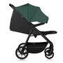 Carucior sport, Lionelo, Mira, Maner reglabil in 5 pozitii, Spatar si suport de picioare reglabile, Plasa de tantari si suport biberon incluse, Pana la 22 kg, 6 luni+, Conform cu EN1888-1, EN1888-2, Testare SGS, Verde - 9