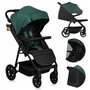 Carucior sport, Lionelo, Mira, Maner reglabil in 5 pozitii, Spatar si suport de picioare reglabile, Plasa de tantari si suport biberon incluse, Pana la 22 kg, 6 luni+, Conform cu EN1888-1, EN1888-2, Testare SGS, Verde - 29