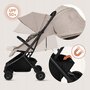 Carucior sport, Lionelo, Sia, 5.9 kg, Ultracompact, Pliere rapida cu o mana, Copertina UPF50+, Plasa de tantari si suport pentru biberon incluse, 6-48 luni, Sustine 22 kg, Bej - 16