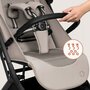 Carucior sport, Lionelo, Sia, 5.9 kg, Ultracompact, Pliere rapida cu o mana, Copertina UPF50+, Plasa de tantari si suport pentru biberon incluse, 6-48 luni, Sustine 22 kg, Bej - 18