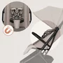 Carucior sport, Lionelo, Sia, 5.9 kg, Ultracompact, Pliere rapida cu o mana, Copertina UPF50+, Plasa de tantari si suport pentru biberon incluse, 6-48 luni, Sustine 22 kg, Bej - 20