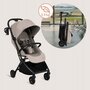Carucior sport, Lionelo, Sia, 5.9 kg, Ultracompact, Pliere rapida cu o mana, Copertina UPF50+, Plasa de tantari si suport pentru biberon incluse, 6-48 luni, Sustine 22 kg, Bej - 22