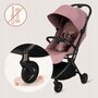 Carucior sport, Lionelo, Sia, 5.9 kg, Ultracompact, Pliere rapida cu o mana, Copertina UPF50+, Plasa de tantari si suport pentru biberon incluse, 6-48 luni, Sustine 22 kg, Roz - 19
