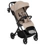 Carucior sport, Lionelo, Tansi, Pliere automata, Ultracompact, Manevrare cu o mana, Roti cu tehnologie GravelTech, Spatar si suport picioare reglabile, 6-48 luni, Sustine 22 kg, Bej - 1