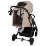 Carucior sport, Lionelo, Tansi, Pliere automata, Ultracompact, Manevrare cu o mana, Roti cu tehnologie GravelTech, Spatar si suport picioare reglabile, 6-48 luni, Sustine 22 kg, Bej - 11