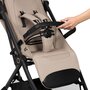 Carucior sport, Lionelo, Tansi, Pliere automata, Ultracompact, Manevrare cu o mana, Roti cu tehnologie GravelTech, Spatar si suport picioare reglabile, 6-48 luni, Sustine 22 kg, Bej - 12