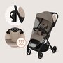 Carucior sport, Lionelo, Tansi, Pliere automata, Ultracompact, Manevrare cu o mana, Roti cu tehnologie GravelTech, Spatar si suport picioare reglabile, 6-48 luni, Sustine 22 kg, Bej - 20