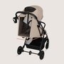 Carucior sport, Lionelo, Tansi, Pliere automata, Ultracompact, Manevrare cu o mana, Roti cu tehnologie GravelTech, Spatar si suport picioare reglabile, 6-48 luni, Sustine 22 kg, Bej - 22