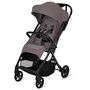 Carucior sport, Lionelo, Tansi, Pliere automata, Ultracompact, Manevrare cu o mana, Roti cu tehnologie GravelTech, Spatar si suport picioare reglabile, 6-48 luni, Sustine 22 kg, Bej Taupe - 4