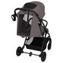 Carucior sport, Lionelo, Tansi, Pliere automata, Ultracompact, Manevrare cu o mana, Roti cu tehnologie GravelTech, Spatar si suport picioare reglabile, 6-48 luni, Sustine 22 kg, Bej Taupe - 9