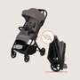 Carucior sport, Lionelo, Tansi, Pliere automata, Ultracompact, Manevrare cu o mana, Roti cu tehnologie GravelTech, Spatar si suport picioare reglabile, 6-48 luni, Sustine 22 kg, Bej Taupe - 18