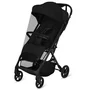 Carucior sport, Lionelo, Tansi, Pliere automata, Ultracompact, Manevrare cu o mana, Roti cu tehnologie GravelTech, Spatar si suport picioare reglabile, 6-48 luni, Sustine 22 kg, Negru - 5
